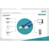 Digitus Kabl S-FTP patch CAT6A 1m plavi