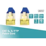 Digitus Kabl S-FTP patch CAT6A 1m plavi