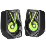 Mikado Zvucnici MD-S23 GLARE 2.0 2x3W RGB USB