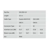 Digitus Opticki patch kabl, singlemode, duplex, 10 m, OS2, LC/SC, zuti