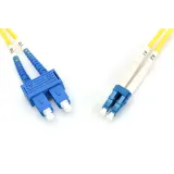Digitus Opticki patch kabl, singlemode, duplex, 10 m, OS2, LC/SC, zuti