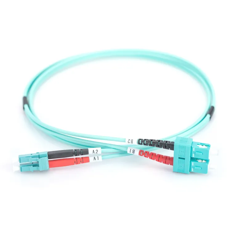 Digitus Opticki patch kabl, multimode, duplex, 1 m, OM3, LC/SC, plavi
