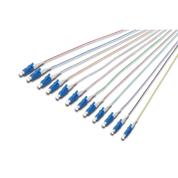Digitus FO pigtail set, 12 pcs, singlemode, simplex, 2m, OS2, LC