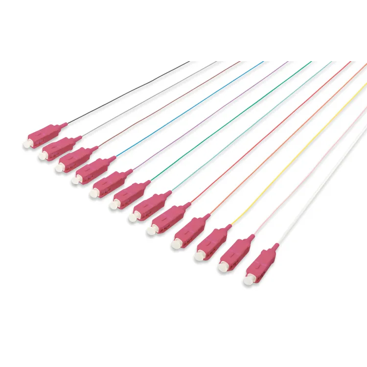 Digitus FO pigtail set, 12pcs, multimode, simplex, 2m, OM4, SC