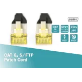 Digitus Kabl S-FTP patch CAT6A 1m crni