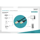 Digitus Kabl S-FTP patch CAT6A 1m crni