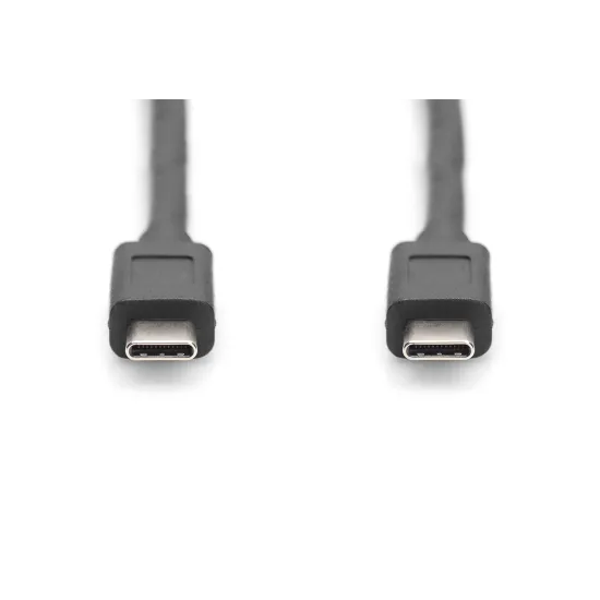 Digitus Kabl USB Type-C to Type-C, 20V/5A 100W, USB 3.2 10Gbps, 1m, crni