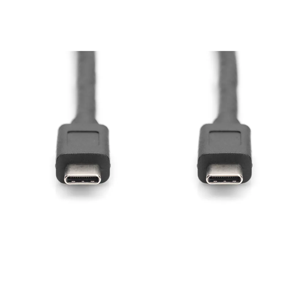 Digitus Kabl USB Type-C to Type-C, 20V/5A 100W, USB 3.2 10Gbps, 1m, crni