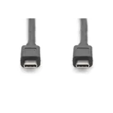 Digitus Kabl USB Type-C to Type-C, 20V/5A 100W, USB 3.2 10Gbps, 1m, crni