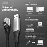 Digitus Kabl USB-A - RJ45 CAT6A S-FTP, 1Gbps, 2m