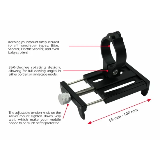Swissten Bike Holder Aluminium BC2