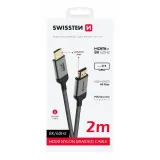Swissten Kabl HDMI TO HDMI 8K 60Hz 2.0 M Nylon