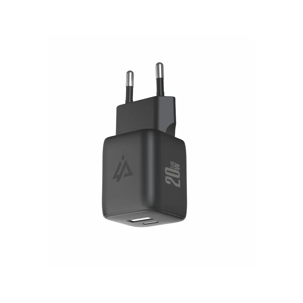 iPEAX Adapter GaN 20W (USB-C + USB-A) Black