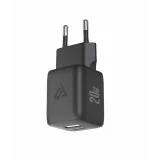 iPEAX Adapter GaN 20W (USB-C + USB-A) Black
