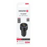 Swissten Adapter 2x USB-C PD, 50W BLACK