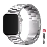 Swissten Metal band for Apple watch, silver (42, 44, 45, 49) mm