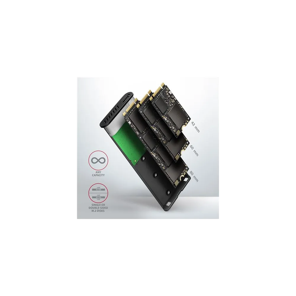 HDD Rack M.2 Sata- USB 3.2 Gen2, AXAGON, EEM2-SBC
