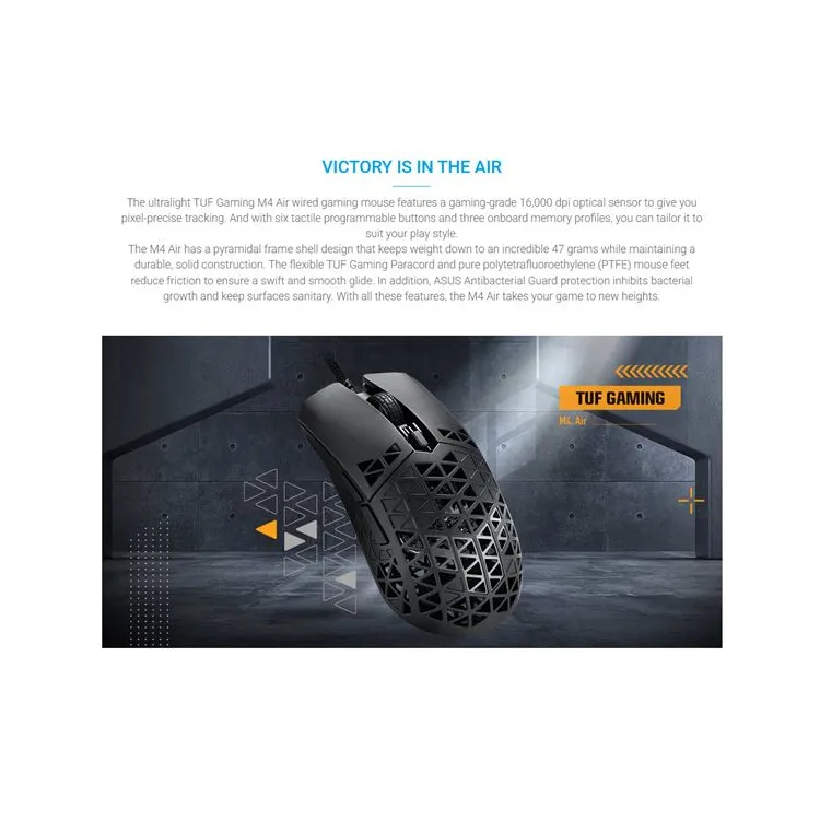 MIŠ ASUS TUF Gaming M4 Air (16,000-dpi)