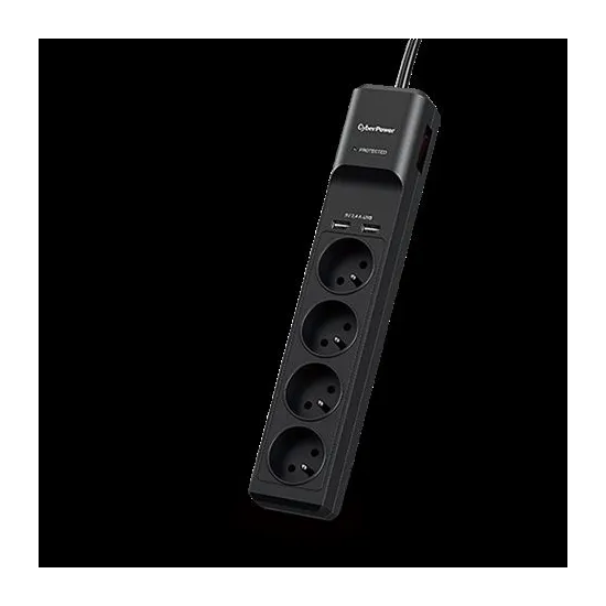 CyberPower produžni kabl prenapon.zaštita P0420SUD0 4xšuko/2xUSBc/1,8m