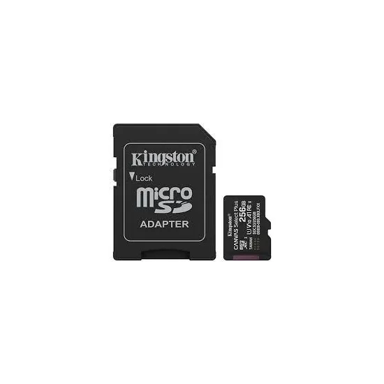 MEM SD MICRO 256GB Kingston Canvas Select Plus + Adapter SDCS3/256GB