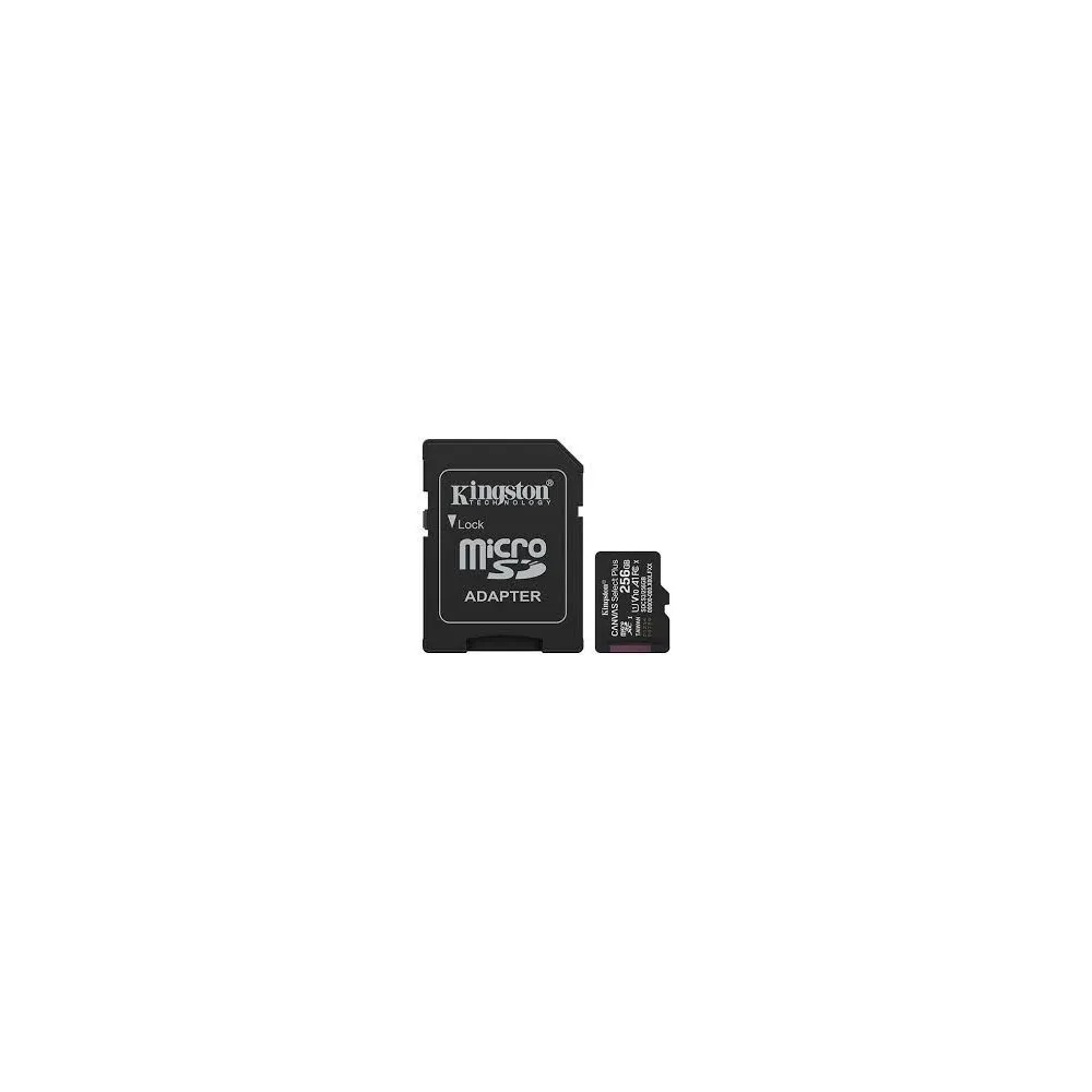 MEM SD MICRO 256GB Kingston Canvas Select Plus + Adapter SDCS3/256GB