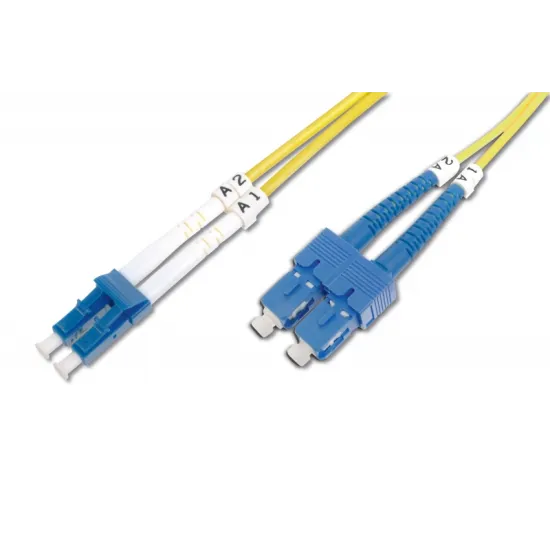 Digitus Fiber Optic Singlemode Patch kabl, duplex, LC to SC SM OS2 09/125 µ, 3 m