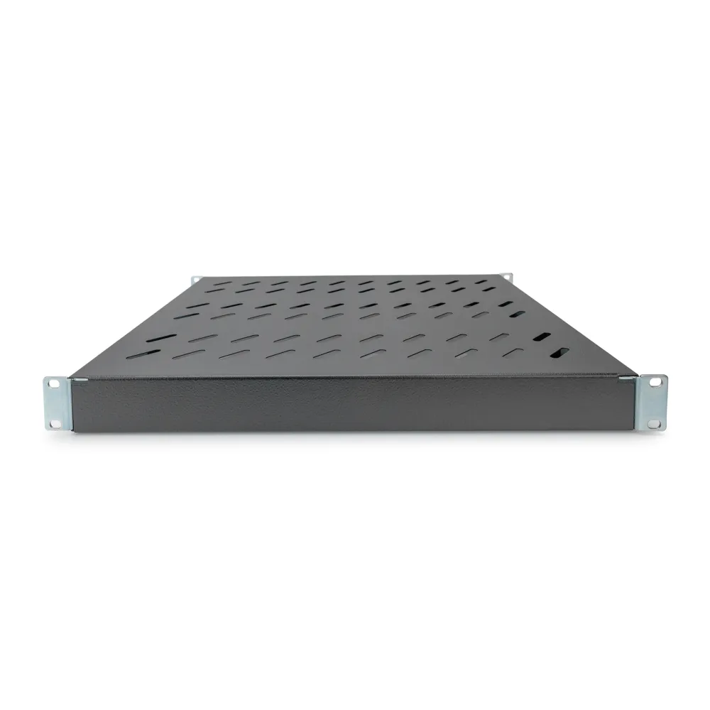 Digitus Polica fiksna 483 mm (19 ), do 50 kg, 44.5×482×350‑500 mm, crna