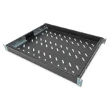 Digitus Polica fiksna 483 mm (19 ), do 50 kg, 44.5×482×350‑500 mm, crna