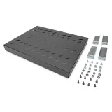 Digitus Polica fiksna 483 mm (19 ), do 50 kg, 44.5×482×350‑500 mm, crna