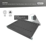 Digitus Polica fiksna 483 mm (19 ), do 50 kg, 44.5×482×350‑500 mm, crna