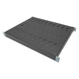 Digitus Polica fiksna 483 mm (19 ), do 50 kg, 44.5×482×350‑500 mm, crna
