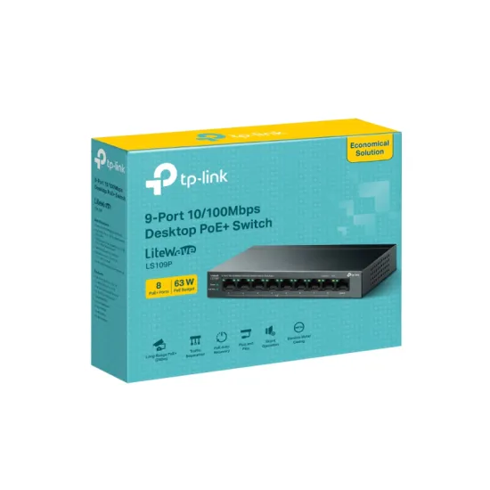 LS109P 9-port 10/100Mbps Desktop switch