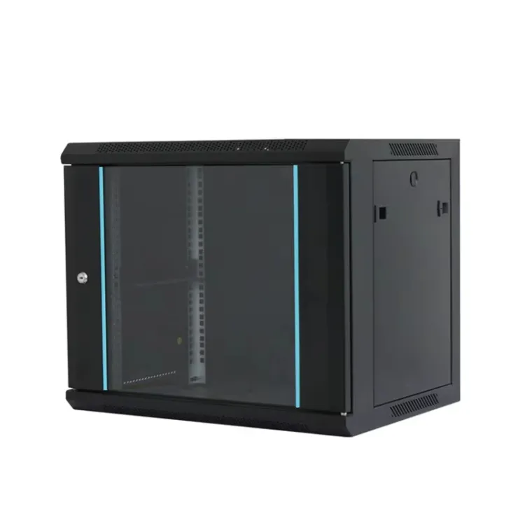 Rack orman nazidni, 12U, 600x600, staklena vrata