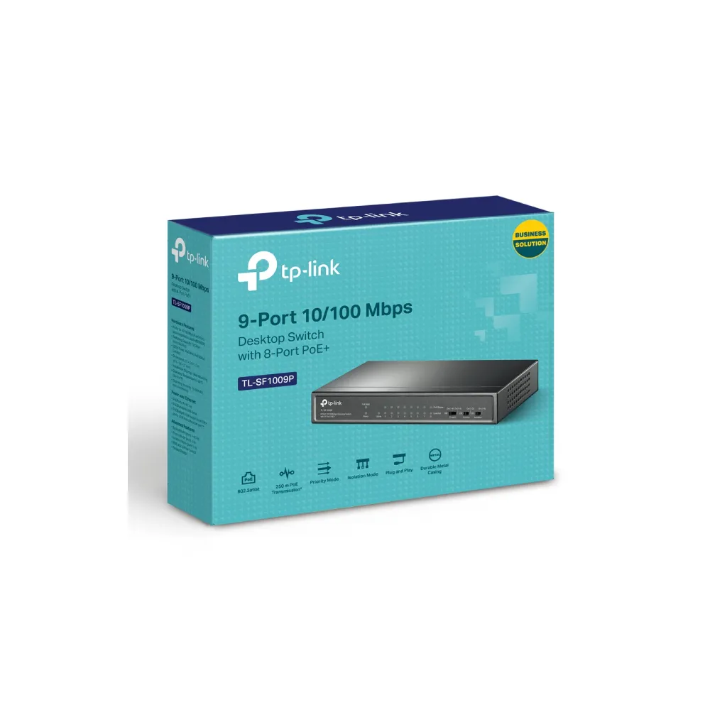 SF1009P desktop PoE switch 9 porta