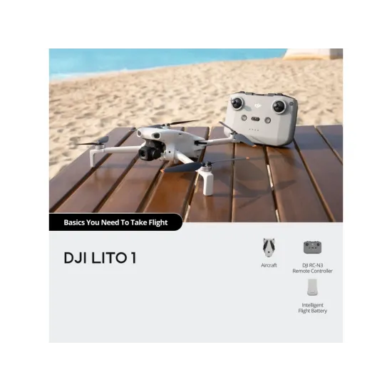 DJI Lito 1 (DJI RC-N3), 4K/60fps Video, 48MP, Active Track, 36 min flight time