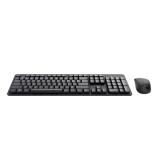 TRUST Ody II Silent Wireless Keyboard & Mouse set,US,Crna