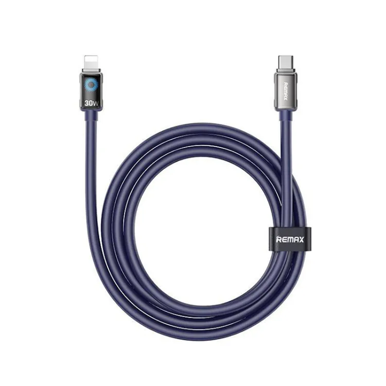 DATA kabl CB19 30W Tip C na Lightning plavi