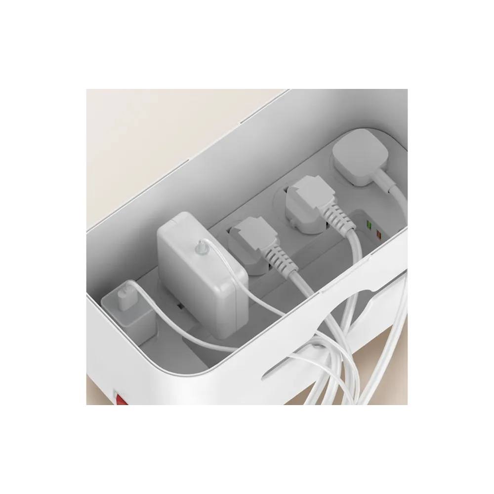 SN5311W Zaštita od prenapona u kutiji 5 x šuko + 3 x USB 2m beli
