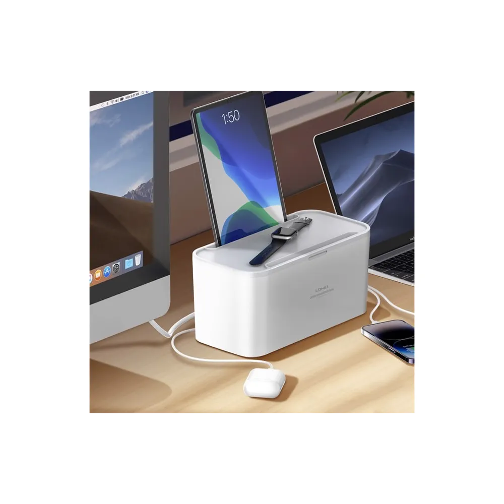 SN5311W Zaštita od prenapona u kutiji 5 x šuko + 3 x USB 2m beli