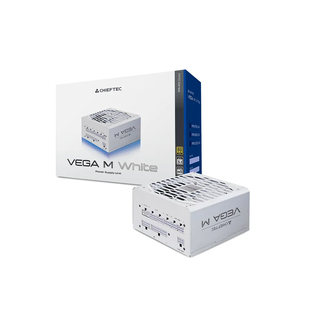 Chieftec Napajanje PPG-1000-CW VEGA M White 1000W Full Modular 80+ Gold GEN5
