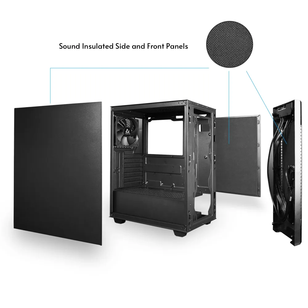 Chieftec CASE Pro Midi Q AS-02B-OP 1x120