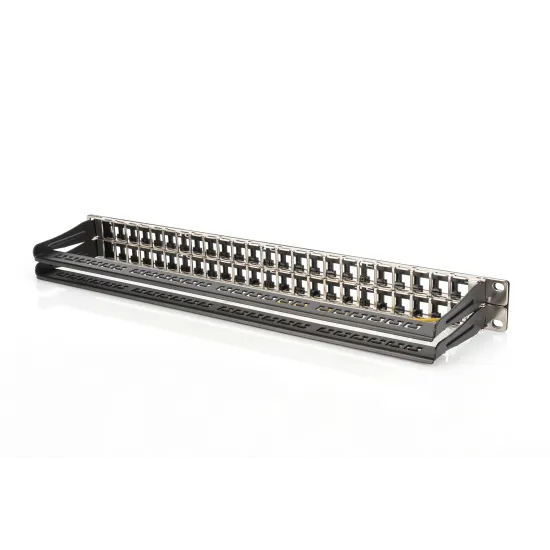 Digitus Patch panel prazni, 48-port shielded, high density, 1U, crni