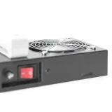 Digitus Roof VENTILATOR unit, wall mounting cabinets 2 fans, thermostat, switch, crni (RAL 7035)