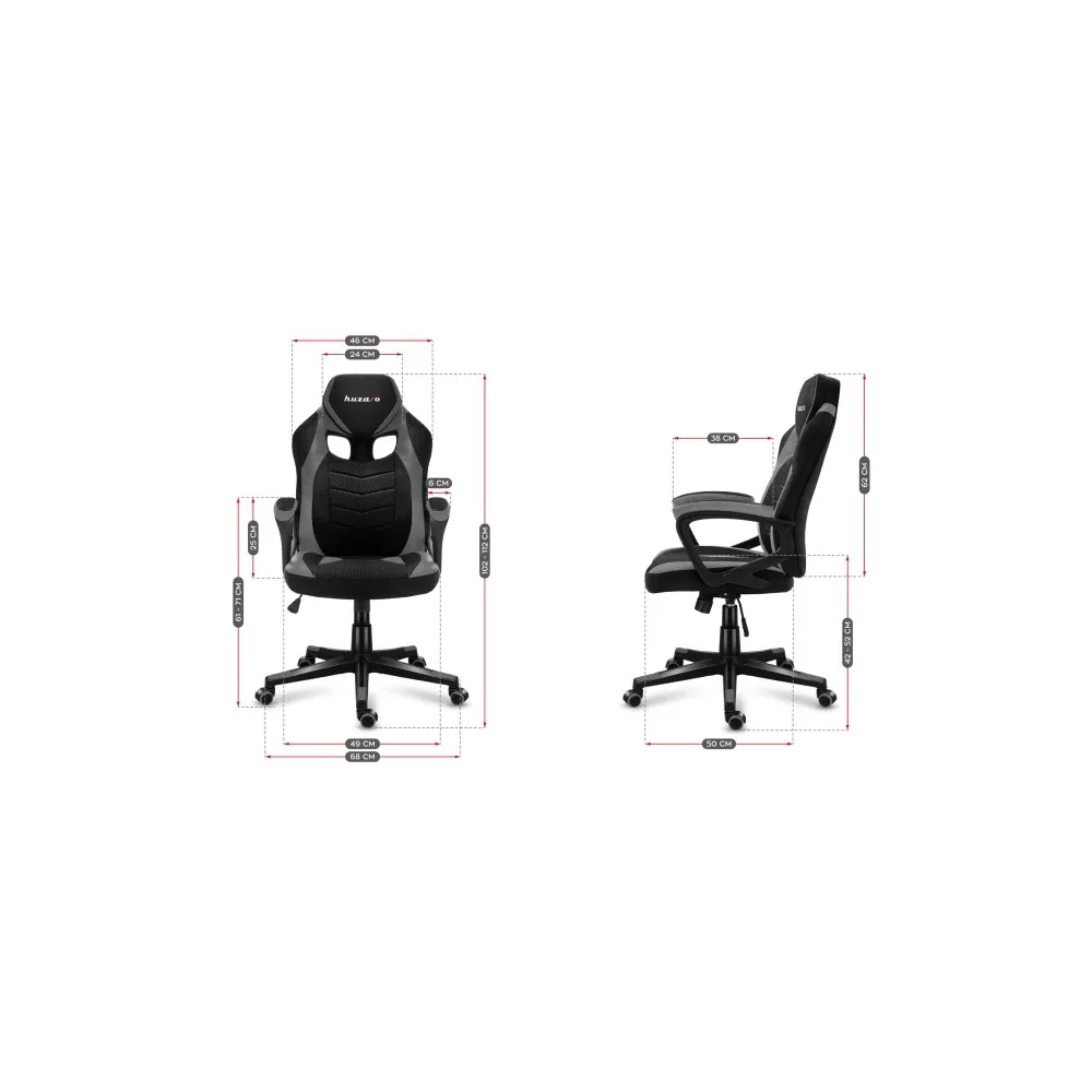 Huzaro Gaming stolica HZ Force 2.5 Grey Mesh