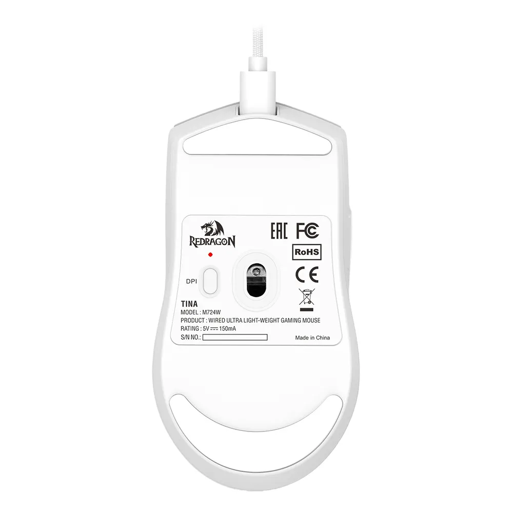 Redragon Miš gaming K1NG 1K Wired White
