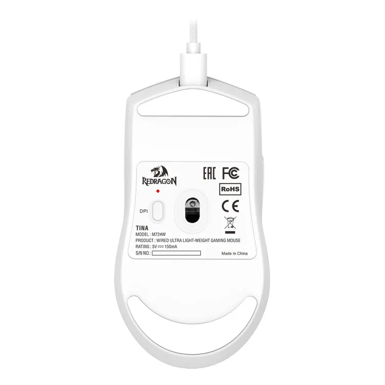 Redragon Miš gaming K1NG 1K Wired White