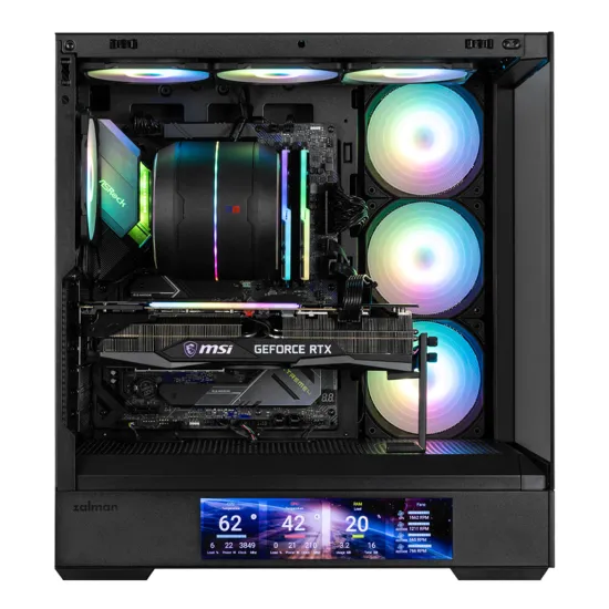 Zalman CASE P40 DS 4x120 ARGB 9.1 LCD