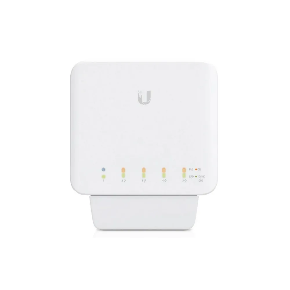 (USW-Flex) UniFi 5-Port Layer 2 Gigabit Switch with PoE Support