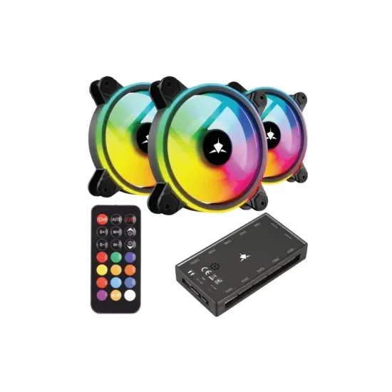 White Shark FAN GCF-S028-004 NEBULA-2 CRNI ARGB KIT