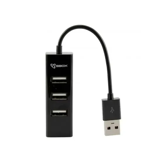 SBOX USB Hub H-204 Black